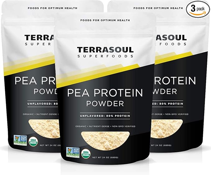 Terrasoul Superfoods Organic Pea Protein, 4.5 (3 Pack)