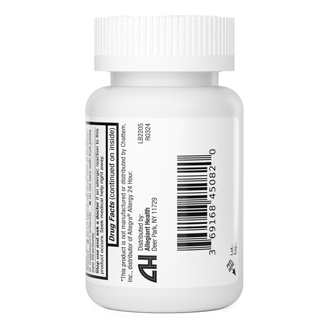 HealthA2Z® Allergy Relief 180mg | 90 Caplets 24-Hour Antihistamine