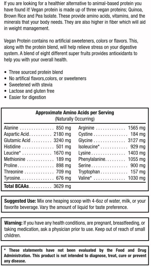 Vegan Protein Powder 2 lbs