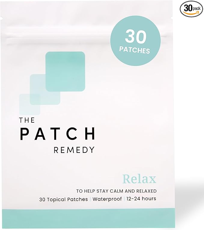 The Patch Remedy Relax Patches 30 Topical B6, Rhodiola