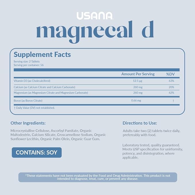 USANA MagneCal D 112 Tablets 28 Day