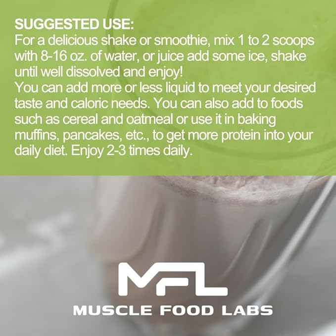 MFL Vegan, Plant-Based Protein Powder l 2.12 lbs
