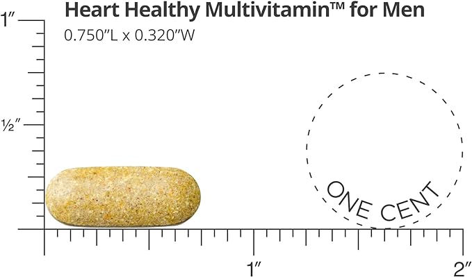 Dr. Sinatra Heart Healthy Multivitamin 1000 IU, B12, C, 90 Tablets (30-Day Supply)