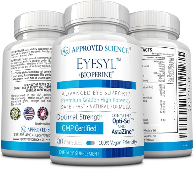 Approved Science EyeSyl 3 Month 180 Capsules