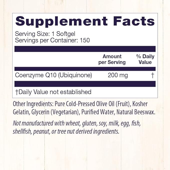 Healthy Origins CoQ10 (Kaneka Q10), 200 mg 150 Softgels