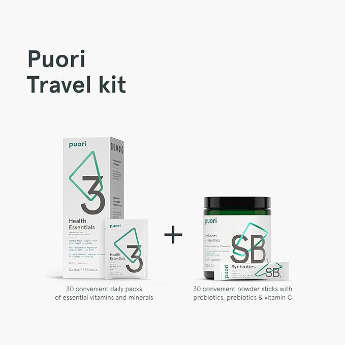 Puori Probiotics and Prebiotics Dietary Supplement 13 Billion 30 Servings 4g, Vitamin 200mg - SB3 Bifidobacterium,