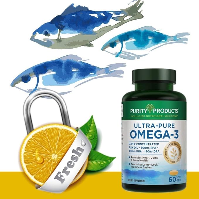 Purity Products - Ultra Pure Omega 3 ,60 ,60 softgels