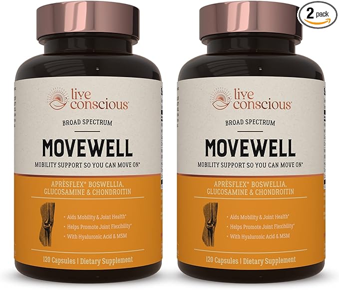 MoveWell by LiveConscious Glucosamine Chondroitin (2-Pack)