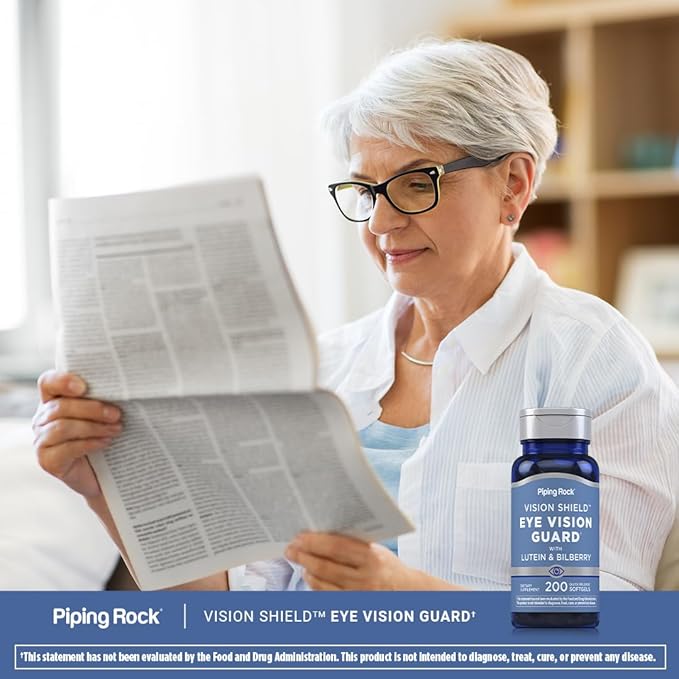 Piping Rock Lutein and Zeaxanthin Supplements 200 Softgels