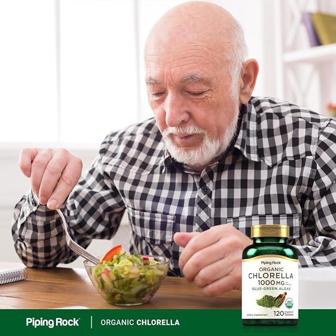 Piping Rock Chlorella 1000mg | 120 Tablets