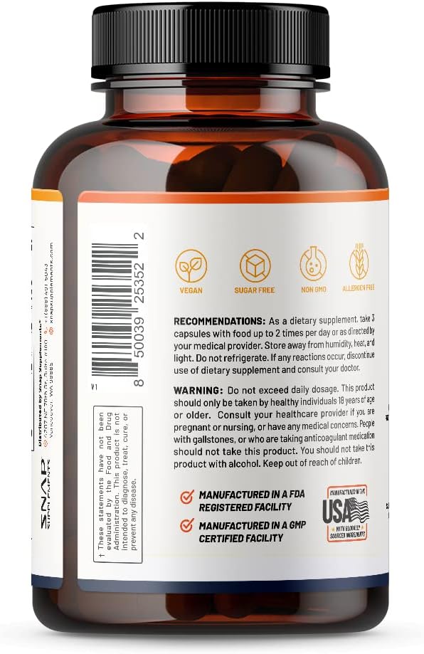 Snap Supplements Joint Health Support Supplement, 90 Capsules