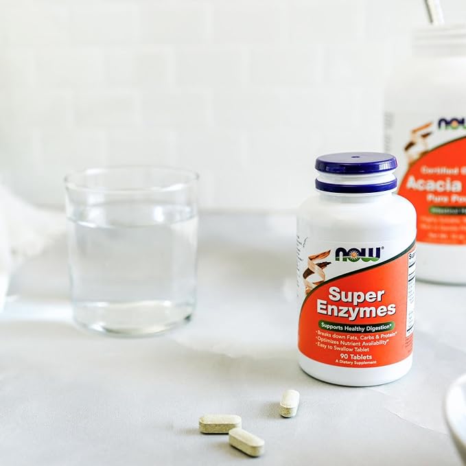 NOW Supplements, Super Enzymes, Formulated 90 Tablets