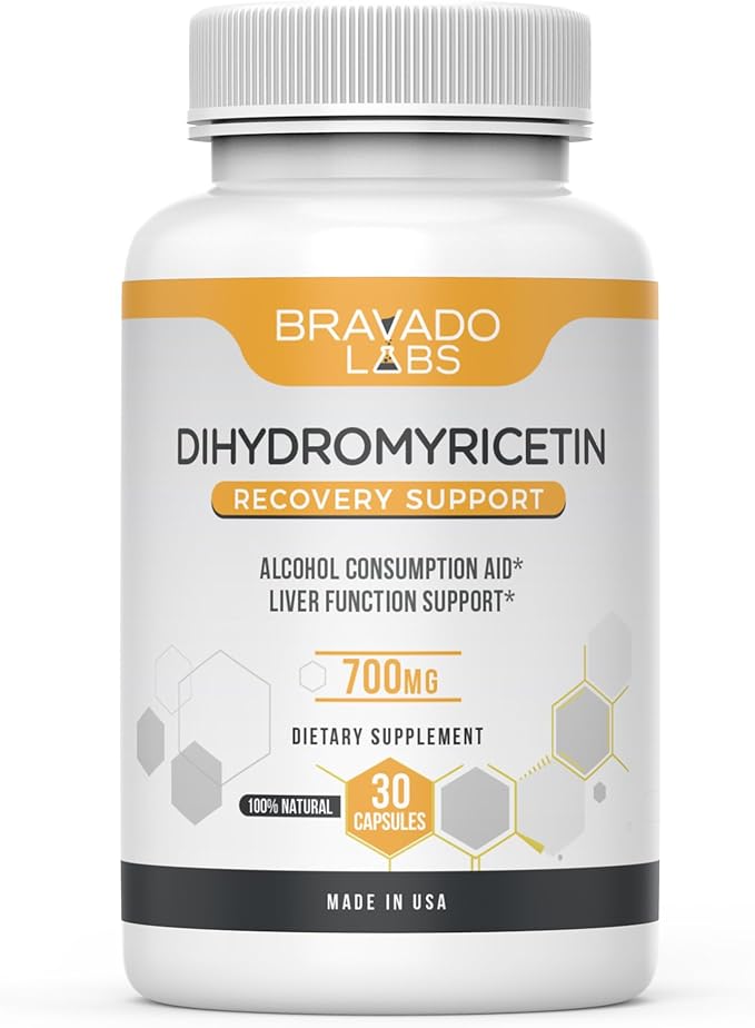 Premium Dihydromyricetin Supplement (DHM) - Better Morning Recovery with Milk Thistle Extract - 700 mg - Liver Support Pills - 30 ct