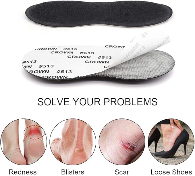 Dr. Foot’s Heel Grips for Men 4 Pairs)