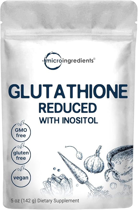 Glutathione Supplement, Pure Glutathione Reduced Powder 5 Ounce (9 Months 2 in 1 Formula,