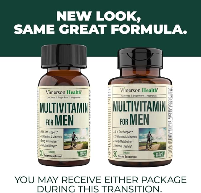 Multivitamin for Men B12, Zinc,