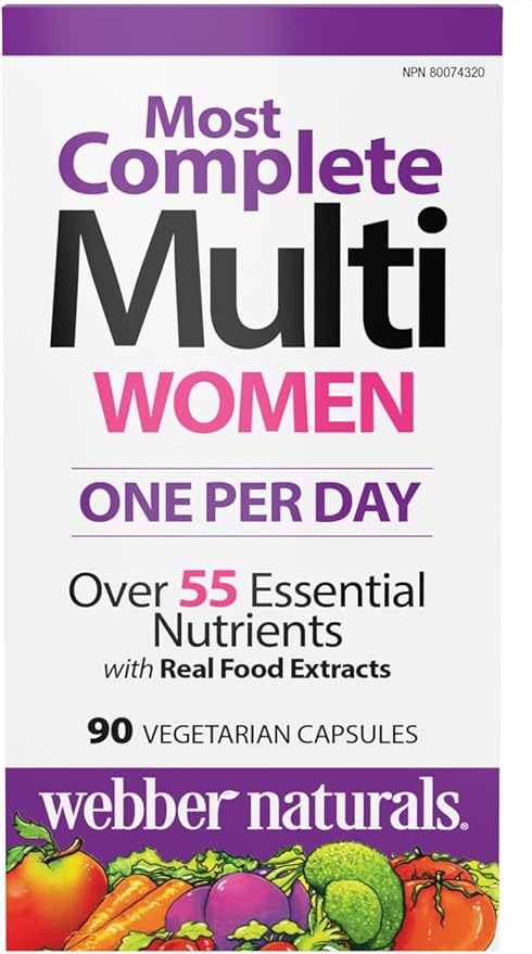 Webber Naturals Women's Most Complete Multi, 90 Vegetarian Capsules