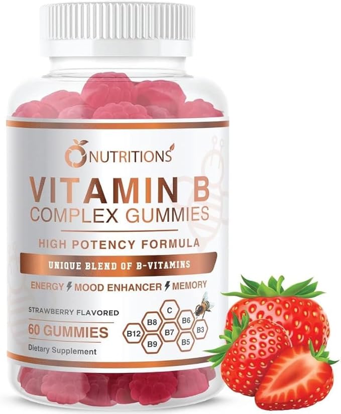 O NUTRITIONS Vitamin B Complex Vegan B12, B7 B7 as B6, B3 B3 as B5, B6, B6, B8, B8, B9 B9 as (1 Pack)