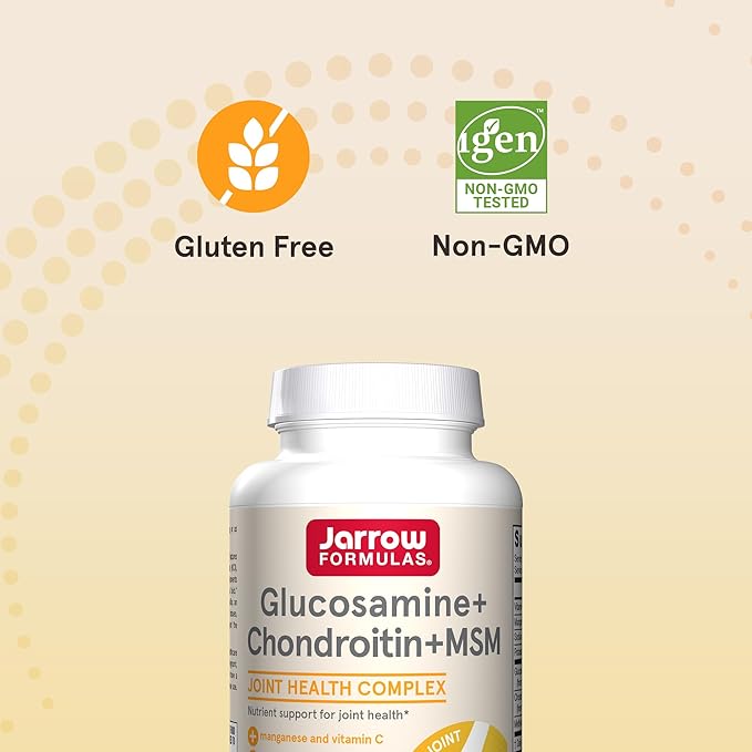 Jarrow Formulas Glucosamine + Chondroitin + 30 Capsules, 120 Day