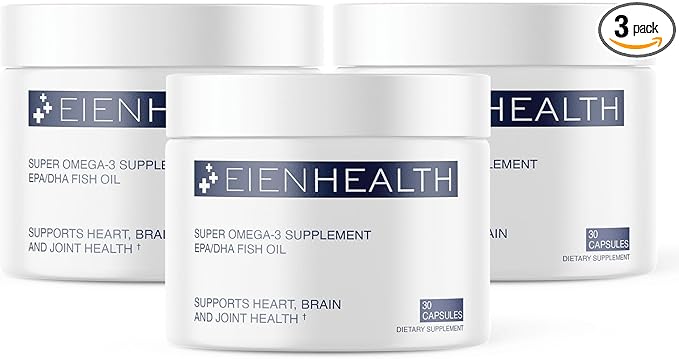 EienHealth Super Omega-3 Supplement EPA/DHA Fish 30 Capsules 3)