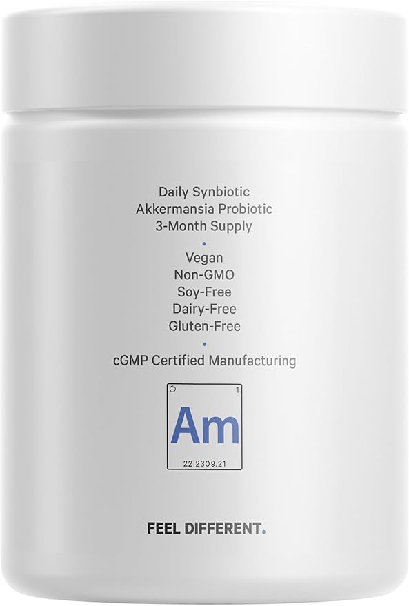 Codeage Akkermansia Muciniphila Probiotic Supplement 3-Month Supply 100 Million 90 Capsules
