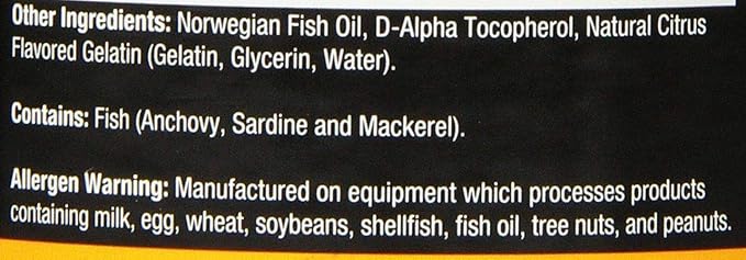 CONTROLLED LABS Orange Oximega Fish Oil 120 Softgels, 2000mg Omega- 3 Fatty