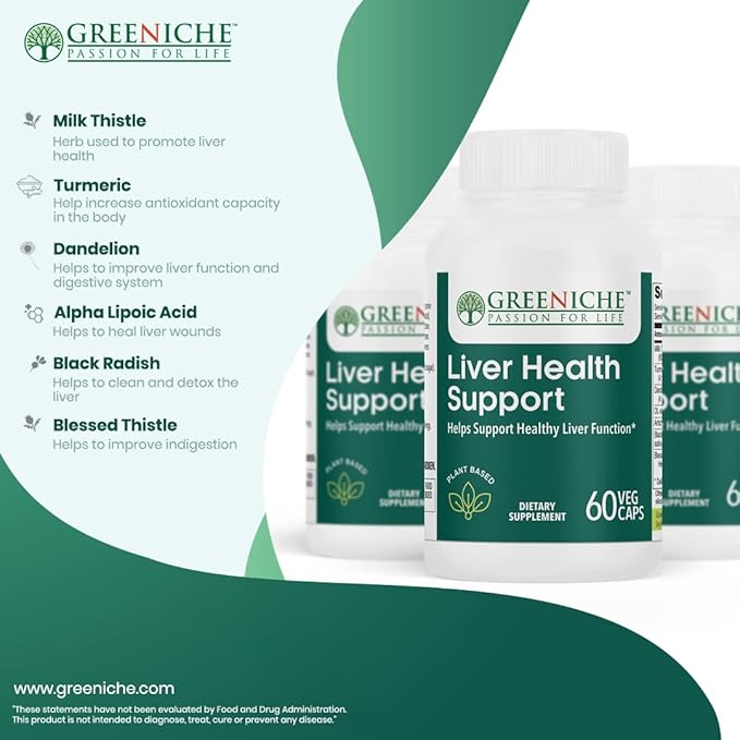 Halal Liver Health Support, 60 Caps,