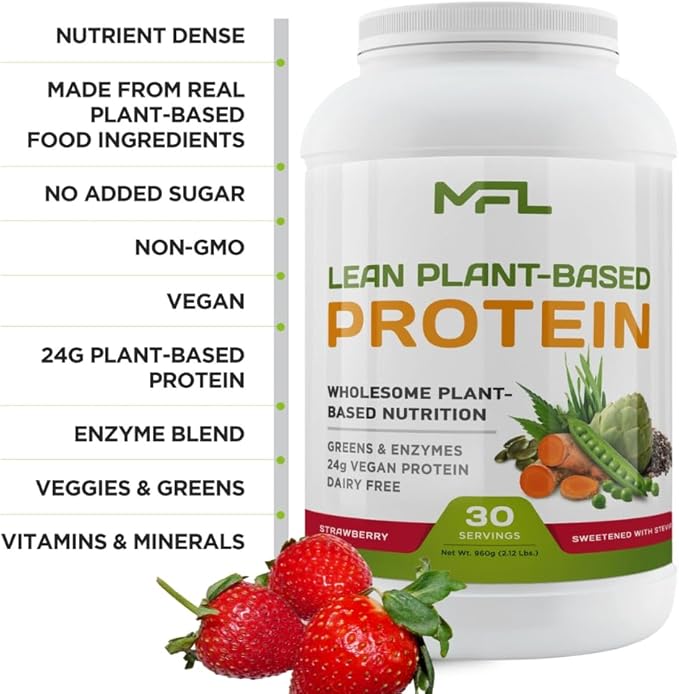 MFL Vegan, Plant-Based Protein Powder l 2.12 lbs