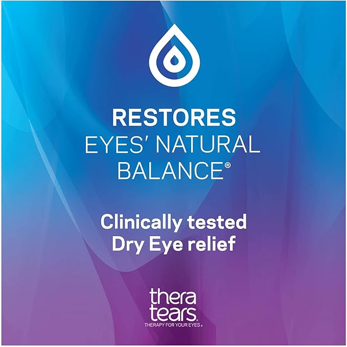 TheraTears Dry Eye Therapy Eye Drops 30 Vials, 2 Pack