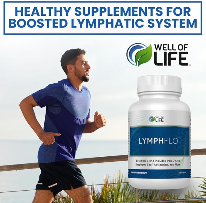 LymphFlo: Herbal Support for Detox, Immunity 1100mg, 180 180 V-Capsules