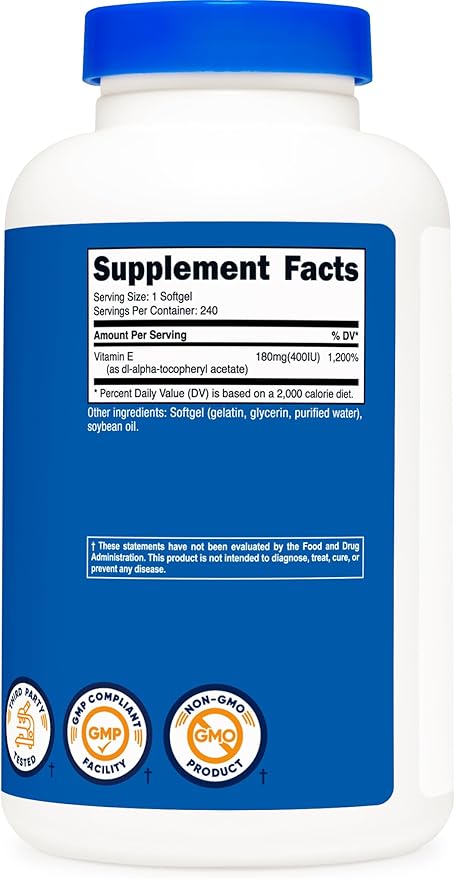 Nutricost Vitamin E 400 IU, 240