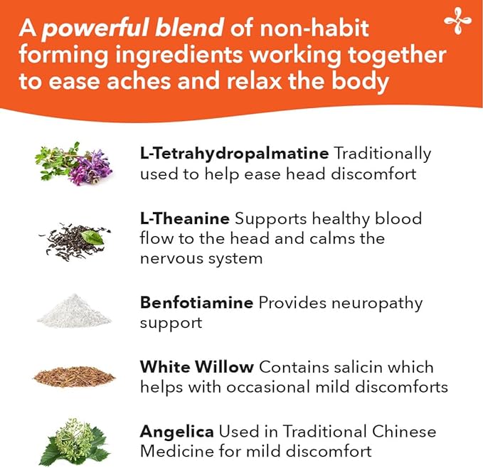 LifeSeasons Relieve-R - Eases Daytime Aches 46 Capsules