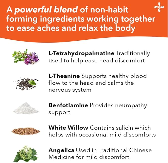 LifeSeasons Relieve-R - Eases Daytime Aches 46 Capsules