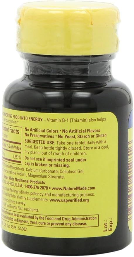 Nature Made Vitamin B1, 100 Count 6)
