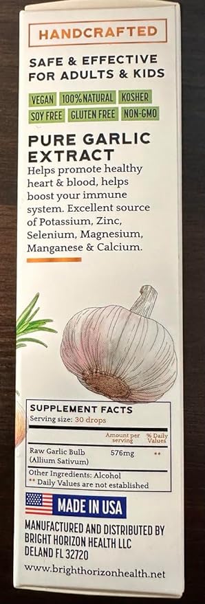 Pure Garlic Extract with Allicin Classic 1 fl
