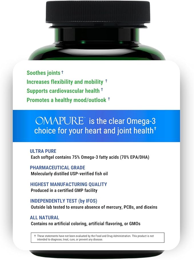 Pharmaceutical Grade Omega-3 Fish Oil Supplement (10 Bottles, 120 softgels) 2600 mg Omega-3 Fatty 5-Star Certified