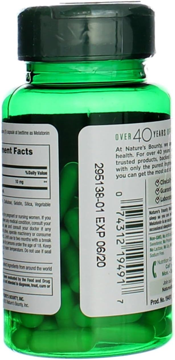 Nature's Bounty Melatonin 10mg Capsules, 60 4)