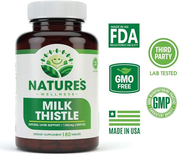 Milk Thistle - 180 Count - 1350 mg 60 servings