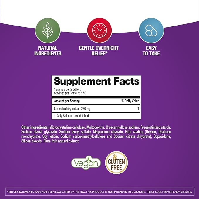 Prunelax Ciruelax Maximum Relief Laxative Tablets 100ct