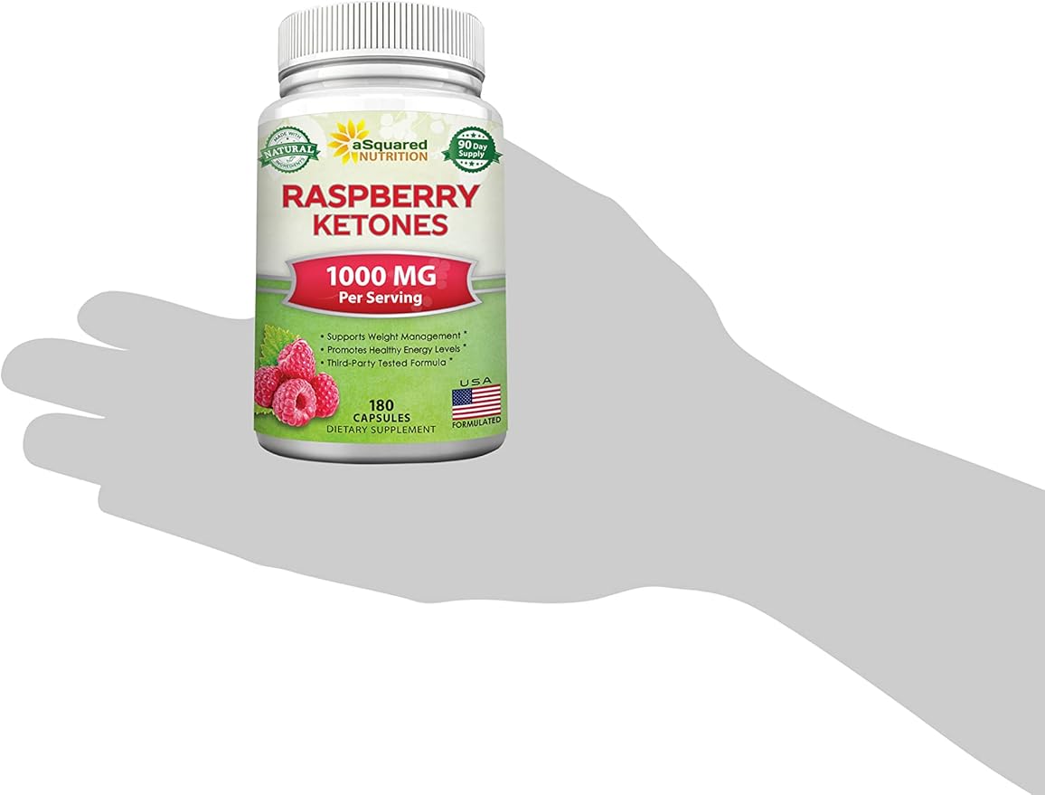aSquared Nutrition Natural Raspberry Ketones 1000mg-180