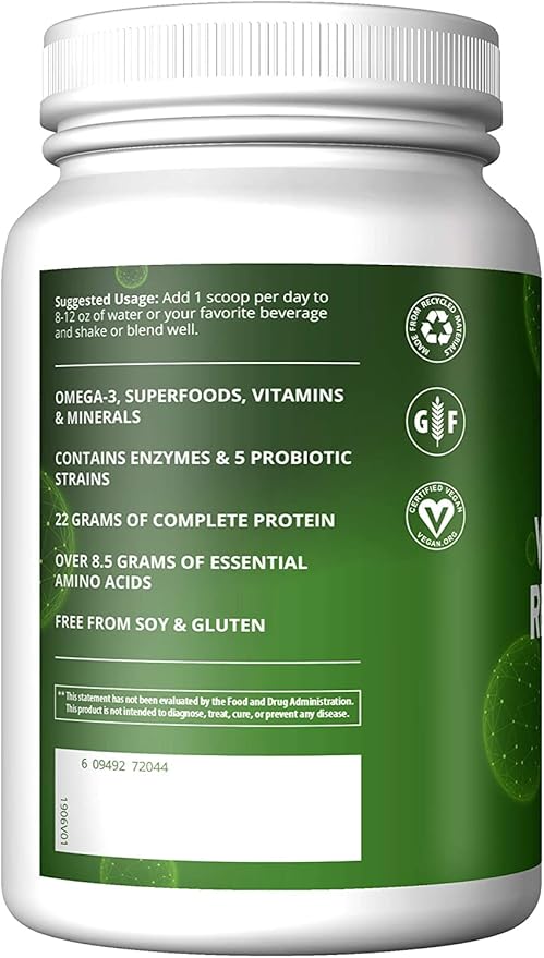 MRM Nutrition Veggie Meal Replacement Protein 22g complete 28 servings