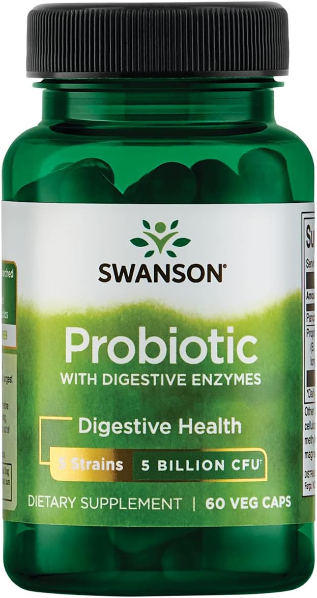 Swanson Probiotic with Digestive Enzymes 5 60 Veg