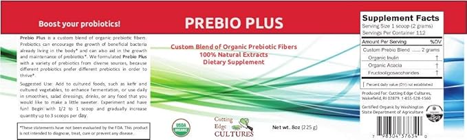 Prebio Plus Prebiotic Fiber Powder Best 8 oz