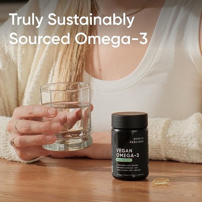 Sports Research Vegan Omega-3 Fish Oil 60 Softgels