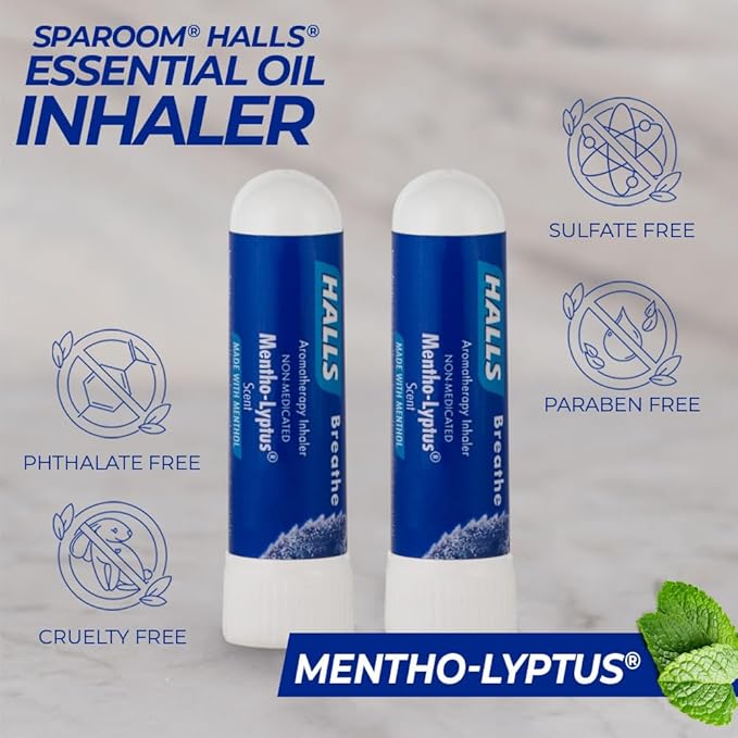 Halls Breathe Menthol with 100% Pure 2 Pack,