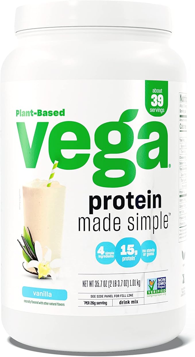 Vega Protein Made Simple Protein Powder, Vanilla 2.2 lbs