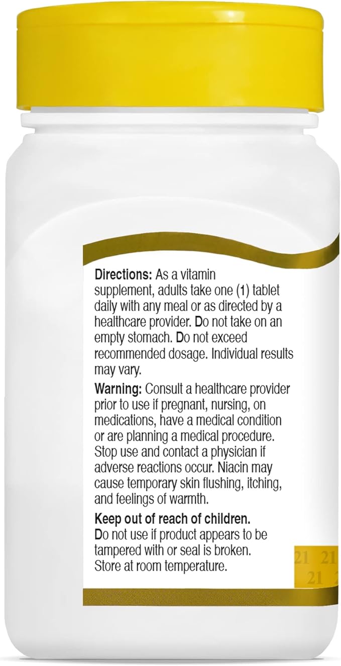 21st Century Niacin Tablets, 100 mg, 110 Count 4)