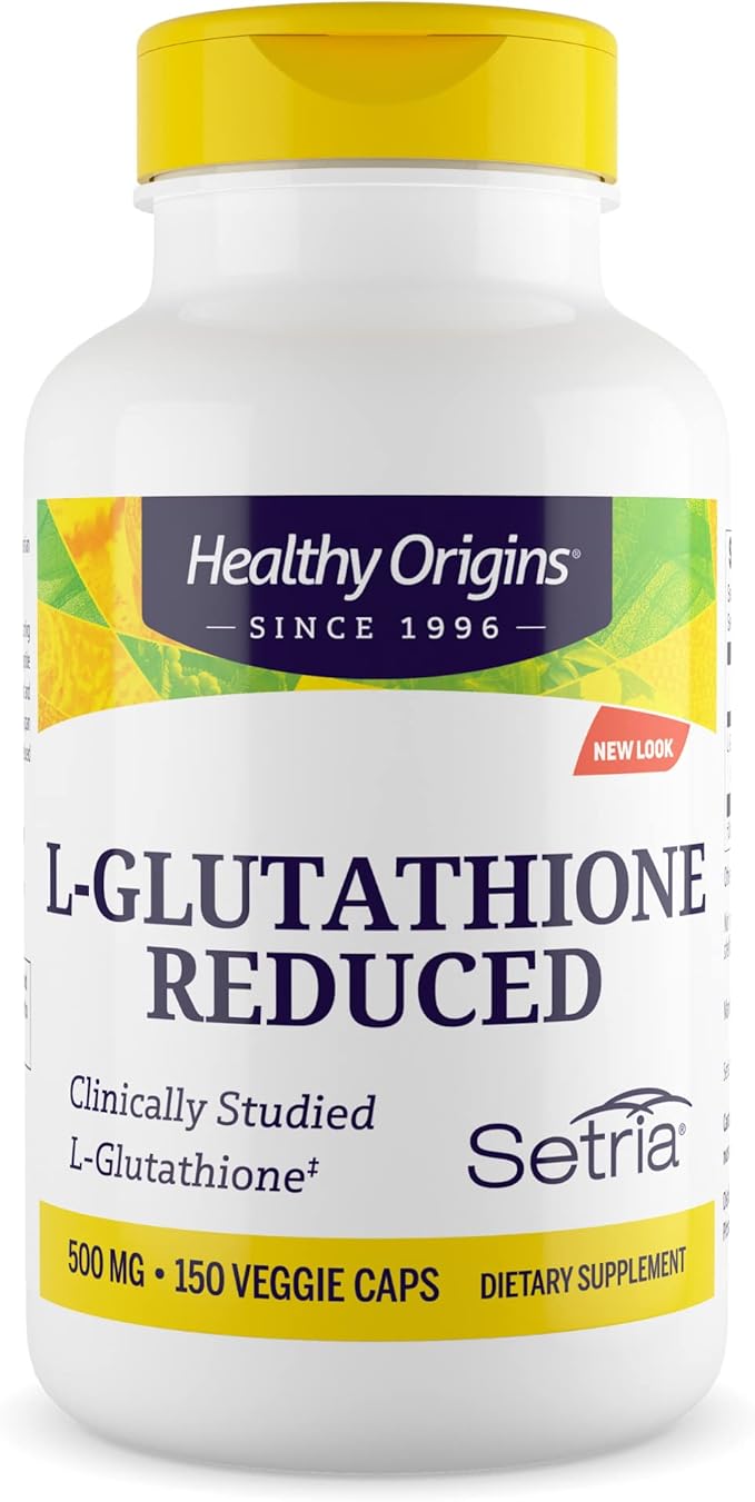 Healthy Origins L-Glutathione (Setria) Reduced, 500 mg 60 Veggie