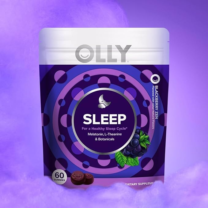 OLLY Sleep Gummy, 3 mg Melatonin, 30 Day 60 Count