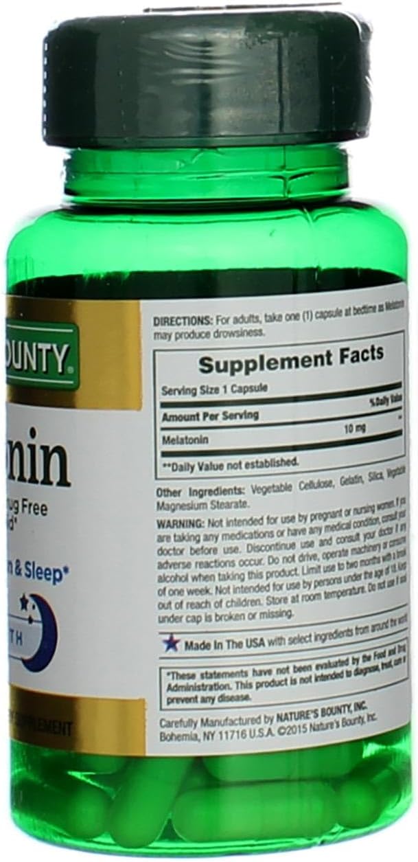 Nature's Bounty Melatonin 10mg Capsules, 60 4)
